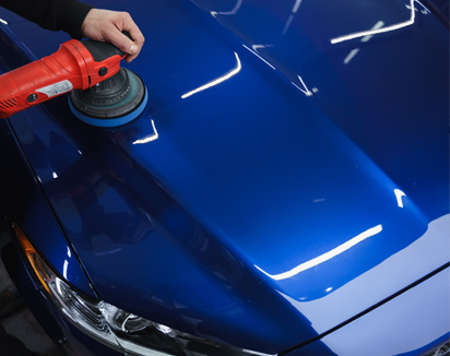 Buffing out car
